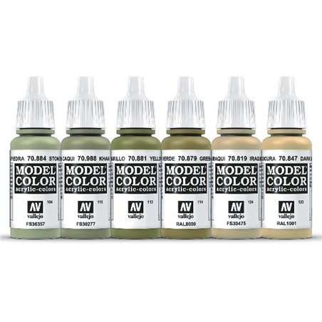 WWII Desert British&German Armour&Infantry 6 color