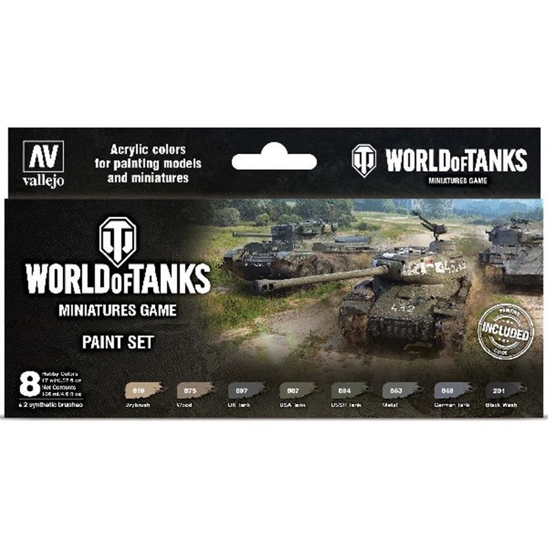 World of Tanks - Miniatures game paint set 8 color