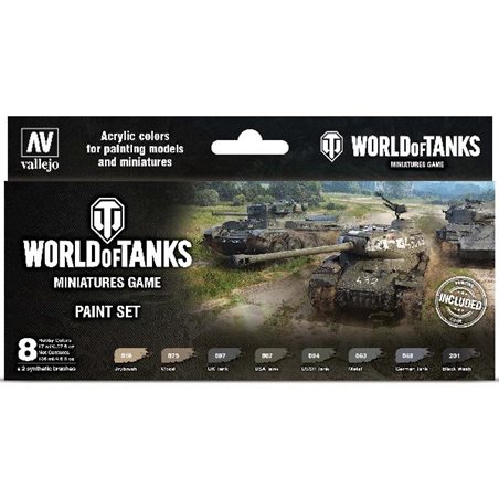 World of Tanks - Miniatures game paint set 8 color