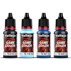 Game Color, blue color set 4x18ml 