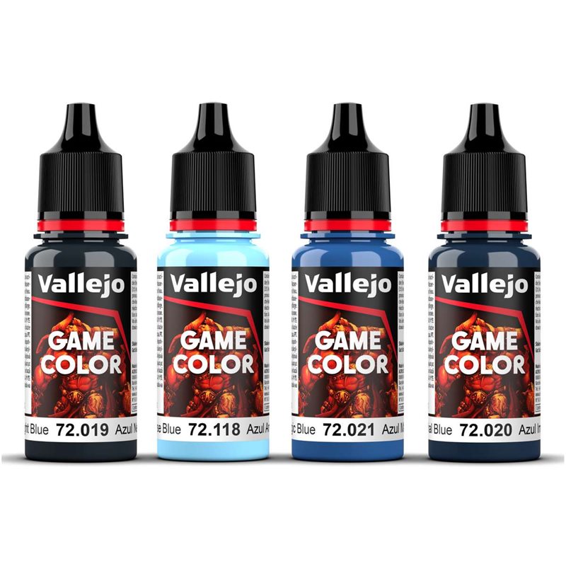 Game Color, blue color set 4x18ml 
