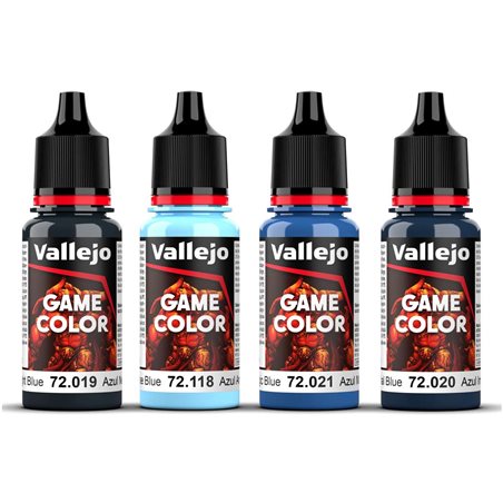 Game Color, blue color set 4x18ml 