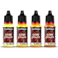 Game Color, yellow color set 4x18ml 