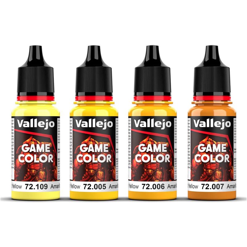 Game Color, yellow color set 4x18ml 