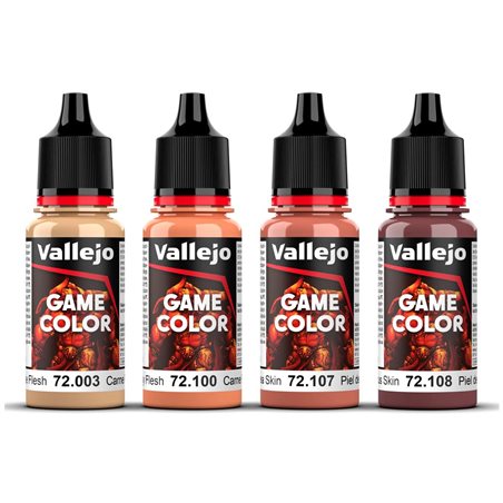 Game Color, pale skin set 4x18ml 