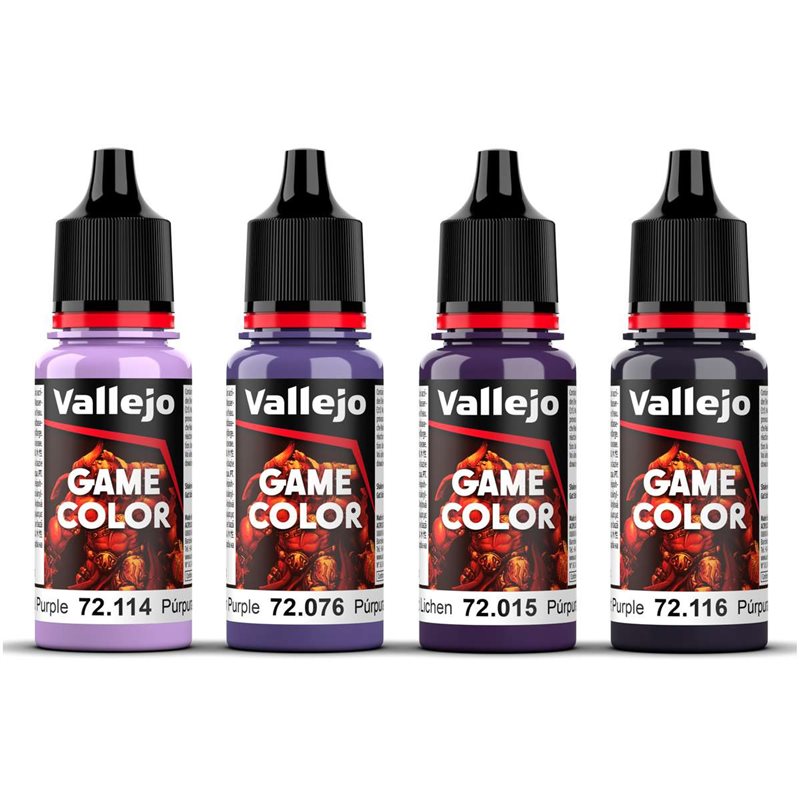 Game Color, purple color set 4x18ml 