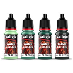 Game Color, cold green color set 4x18ml 