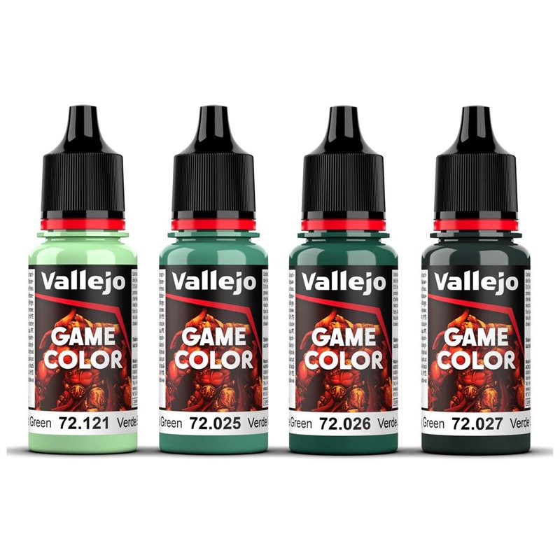 Game Color, cold green color set 4x18ml 