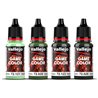 Game Color, green color set 4x18ml 