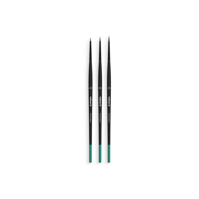 Brush definition set natural hair (4/0, 3/0 & 2/0)