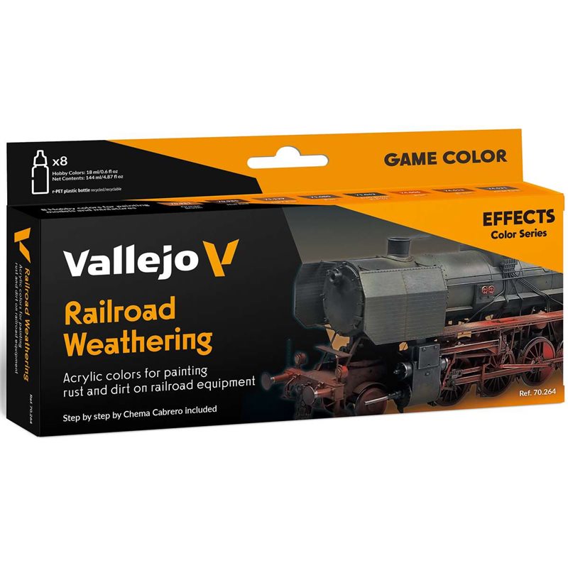Model Color set Railroad Weathering, Chema Cabrero