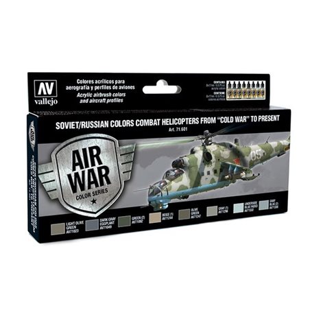 Soviet/Russian colors Combat Helicopters 8x17ml