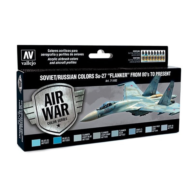 Soviet/Russian colors Su-27 'Flanker'  8x17ml