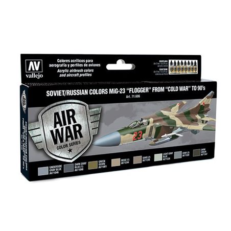 Soviet/Russian colors MiG-23 'Flogger' 8x17ml