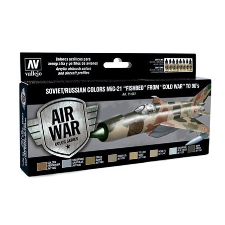 Soviet/Russian colors MiG-21 'Fishbed' 8x17ml