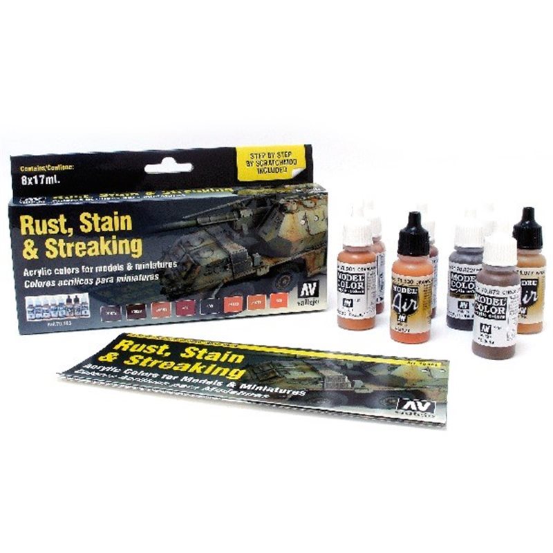 Model Color set Effects, rust, stain, streaking 8 