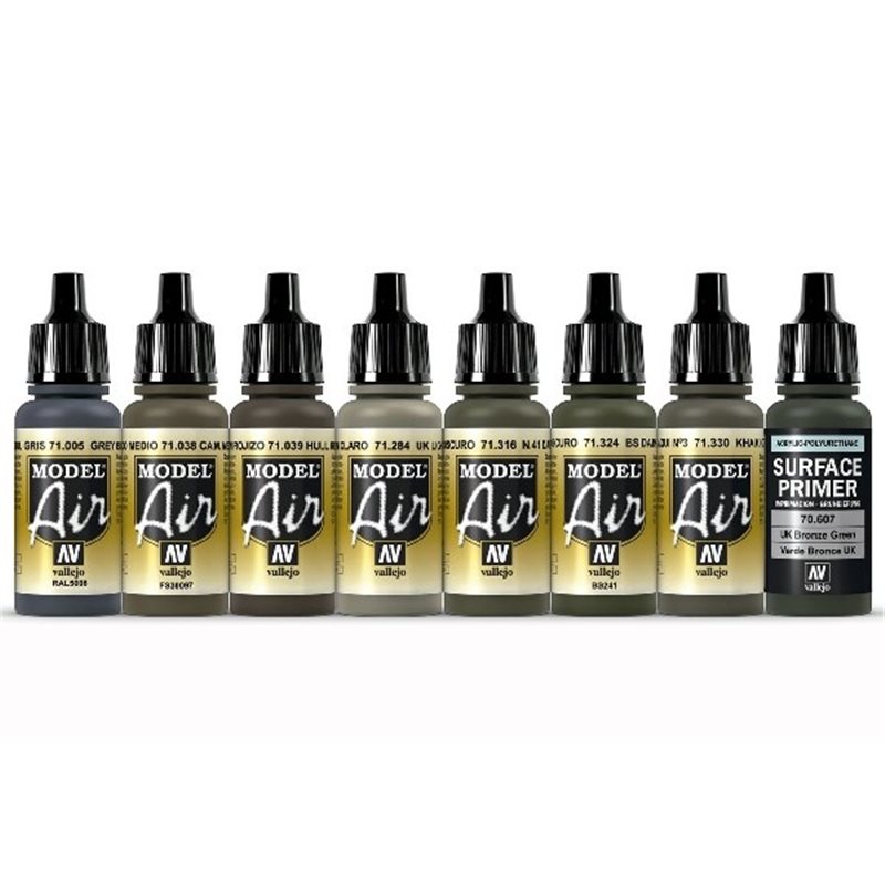 WWII British Colors UK/BEF/Europe 1939-1945 8x17ml