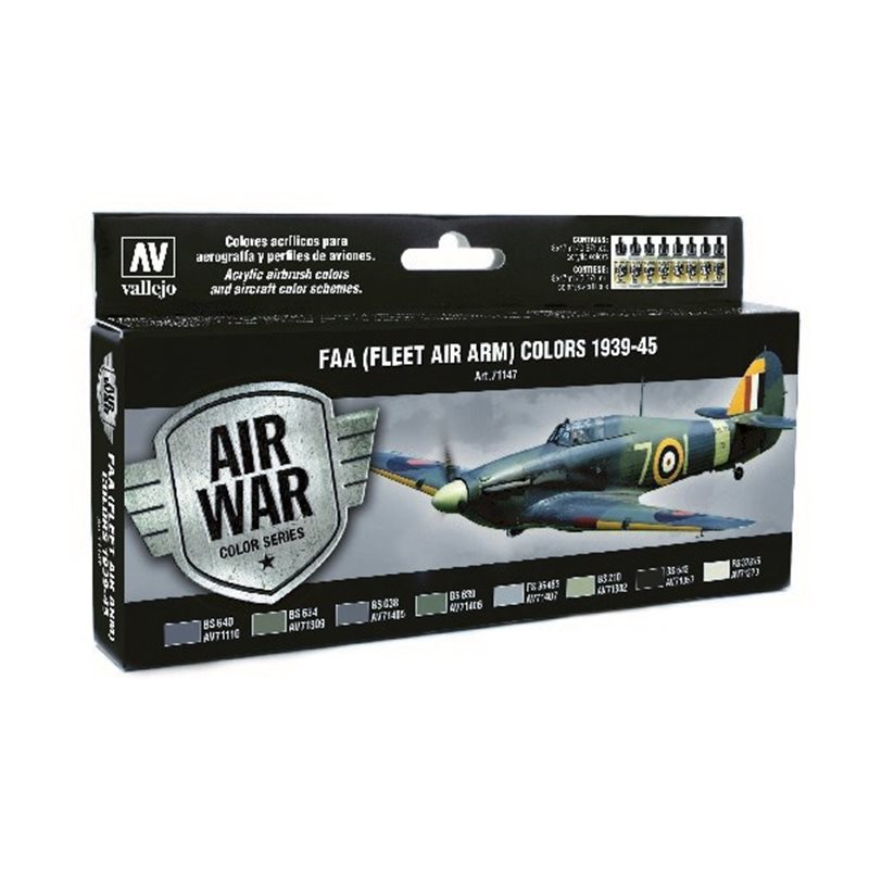Model Air set Fleet Air Arm (FAA) 1939-45 8x17ml