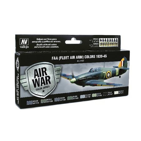 Model Air set Fleet Air Arm (FAA) 1939-45 8x17ml