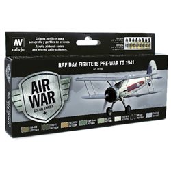 Model Air set Day Fighters pre-war to 1941 8x17ml