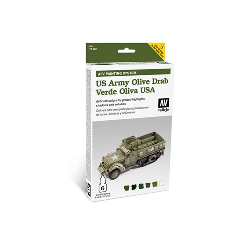 Model Air set US army olive drab 6x8ml