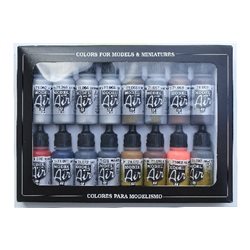Model Air set metallic effects 16x17ml