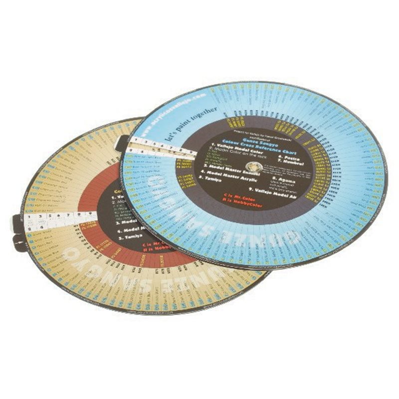 Farvekort drejeskive Vallejo-Gunze