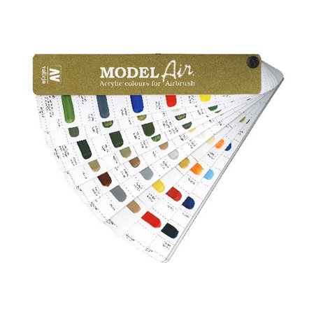 Color chart, hand painted, Model Air A4