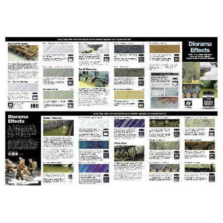 Color chart Diorama effects