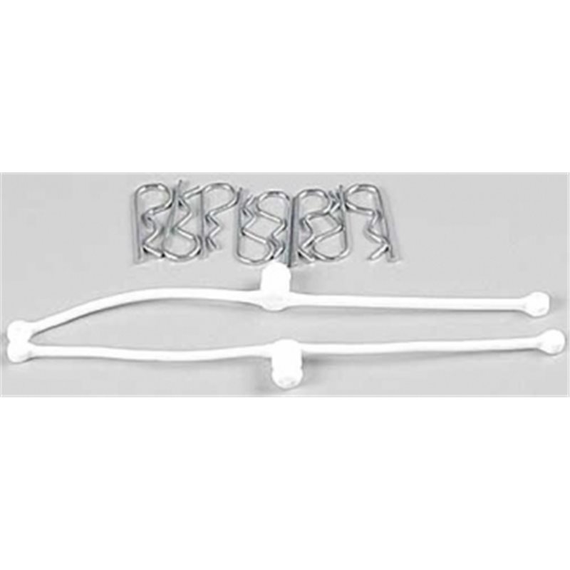 Body Klip retainers, White (2)