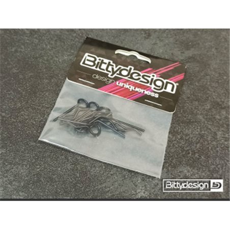 Body Clips Kit Big Scale (8) - Black
