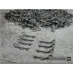 Body Clips Kit Big Scale (8) - Black