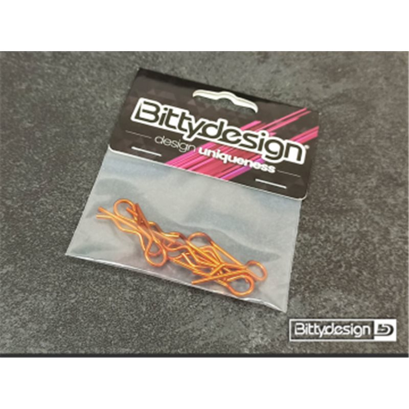 Body Clips Kit Big Scale (8) - Orange