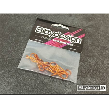 Body Clips Kit Big Scale (8) - Orange