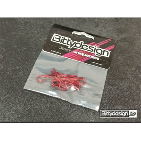 Body Clips Kit Big Scale (8) - Red
