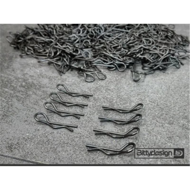 1/10 Body Clips Kit (8) - Black