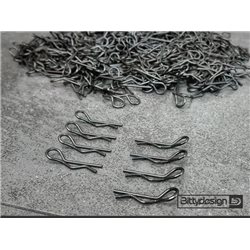 1/10 Body Clips Kit (8) - Black