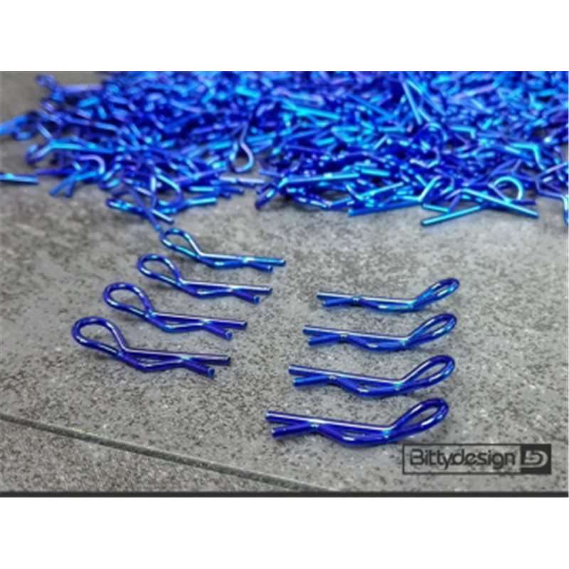 1/10 Body Clips Kit (8) - Blue