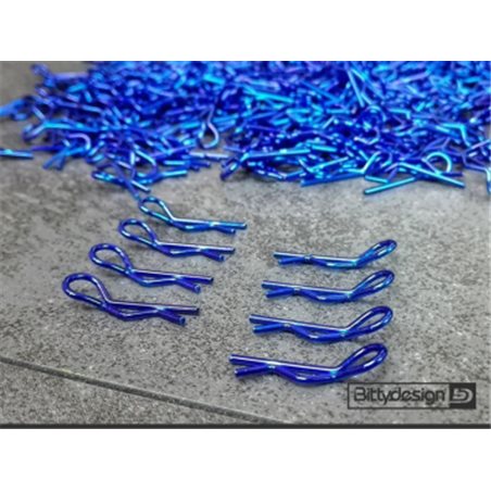 1/10 Body Clips Kit (8) - Blue