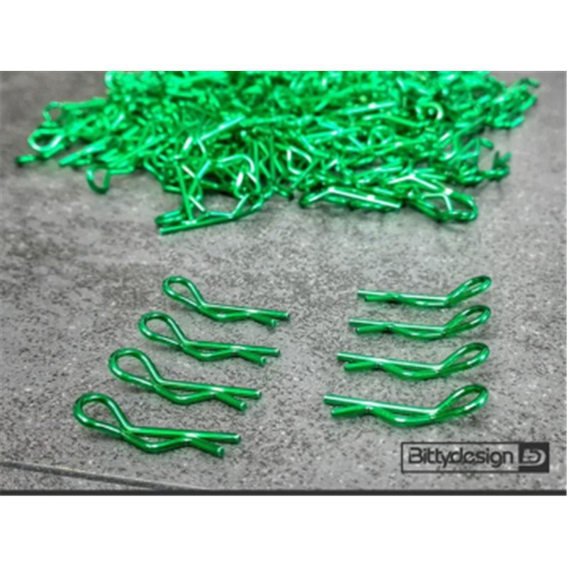 1/10 Body Clips Kit (8) - Green