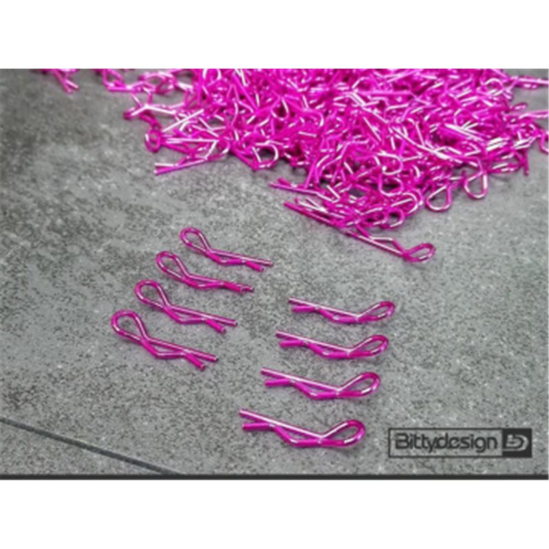 1/10 Body Clips Kit (8) - Pink