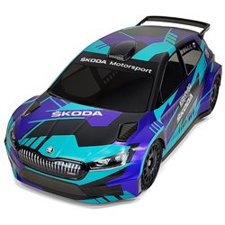 SKODA Fabia RS Rally2 Clear Body 1/10 Rally 190mm Hard 1,2mm