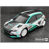 SKODA Fabia RS Rally2 Clear Body 1/10 Rally 190mm Hard 1,2mm
