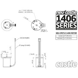 MOTOR, INRUNNER, 1406, 6900KV *