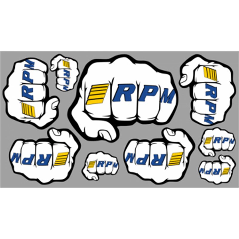 Decal Sheet Fist Logo RPM