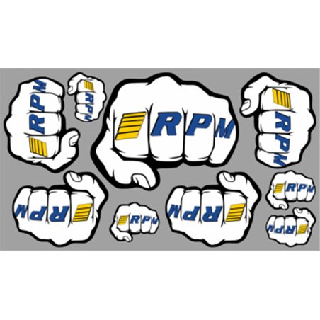 Decal Sheet Fist Logo RPM