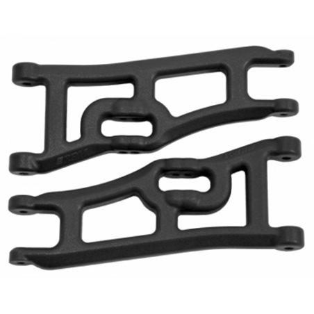 Suspension Arms Front Extended Black Rustler, Stampede - 2WD