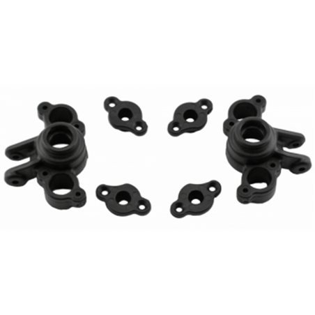 Axle Carriers Black (Pair) Traxxas 1/16
