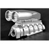 Mock Intake &amp Blower Set Shotgun Style Chrome