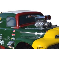 Mock Intake &amp Blower Set Shotgun Style Chrome